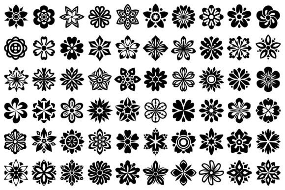 Big Floral Set Graphics and Illustrations for Local Business Branding