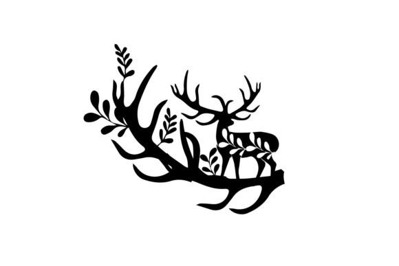 Christmas Antlers Floral Svg Graphics and Crafts Review
