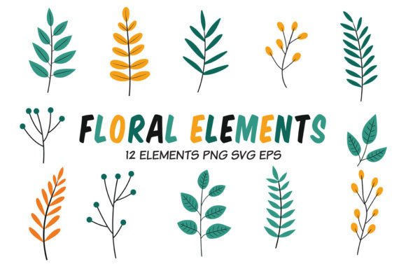 Floral Clipart Collection: Graphics and Illustrations for Editorial Polish