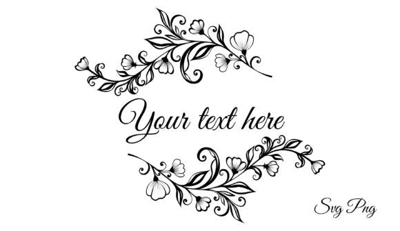 Floral Frame for Text Graphics and Illustrations Review