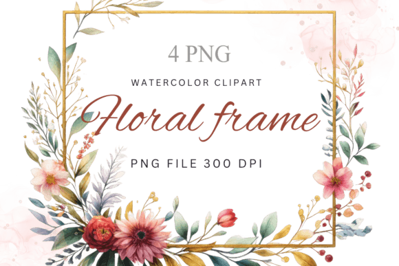 Floral Frames Borders, Gold Frame Graphics and Illustrations Review