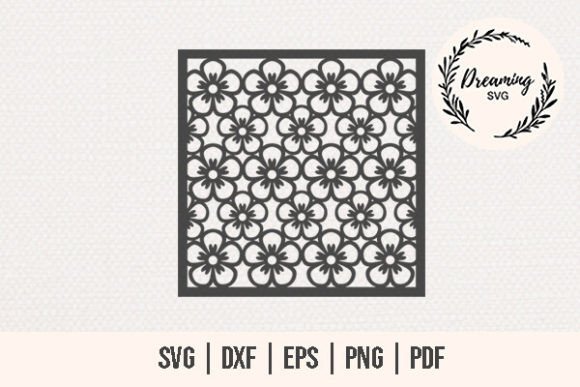 Floral Pattern SVG - Flower Stencil SVG