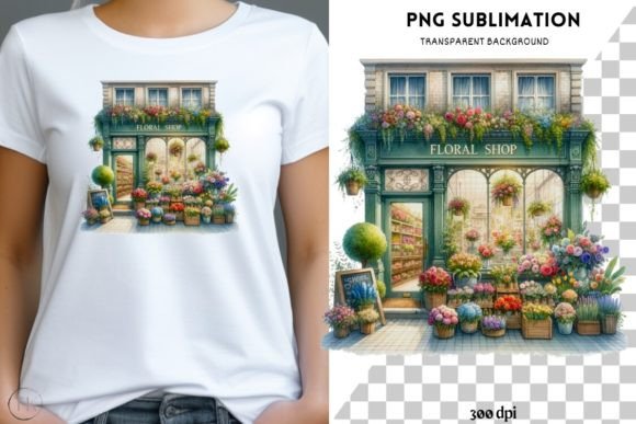 Floral Shop Printable, Spring Planner Graphics and Illustrations