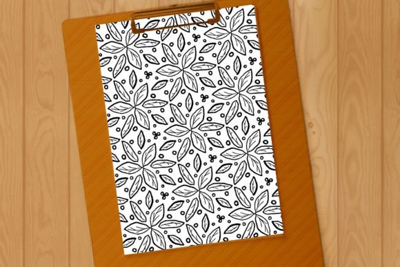 Leaf Trifoil Pattern Graphics for Editorial and Web Design
