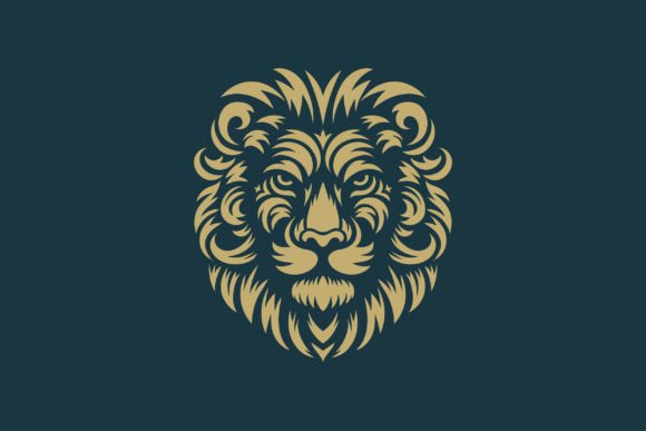 Lion Face Floral and Tribal Graphics and Illustrations Review