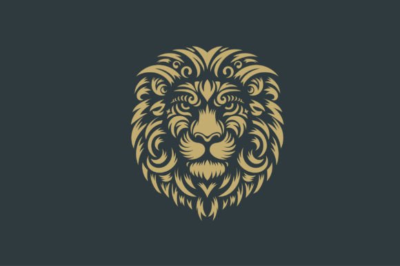 Lion Head with Floral and Tribal Graphics and Illustrations Review