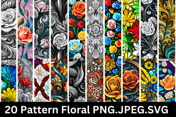 Pattern Floral Illustration 20 Design V2 Graphics Review