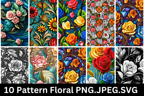 Pattern Floral Illustration V4 Graphics and Patterns Review