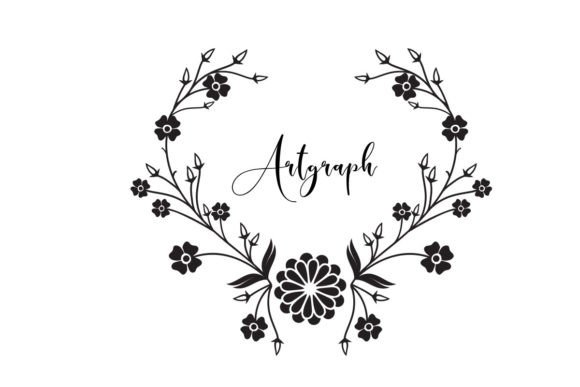 Wedding Floral Frame SVG: Graphics for Print Templates